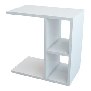 Sidobord Ravnsborg 50x50x30 cm vit [en.casa]