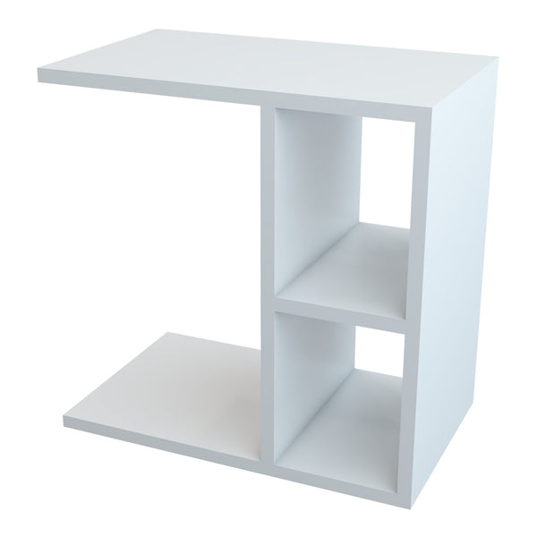 Sidobord Ravnsborg 50x50x30 cm vit [en.casa]
