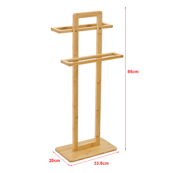 Handduksställ Træna 85x33,5x20 cm bambu [en.casa] 