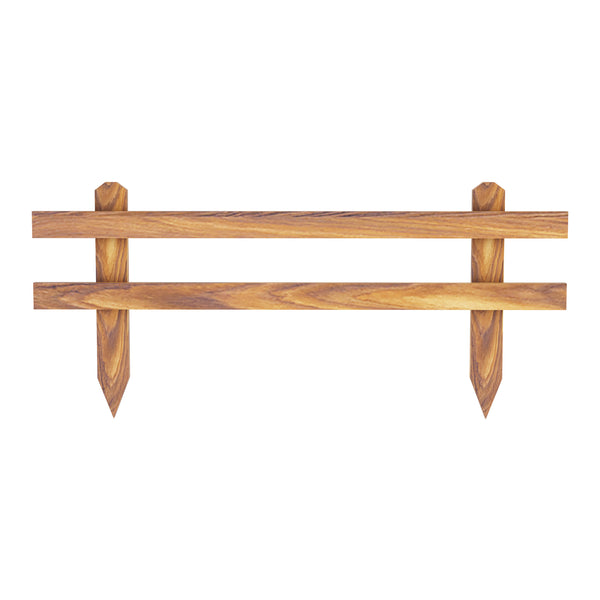 Trädgårdsstaket Krölpa set om 2 furu 100x40x3,5 cm [en.casa]