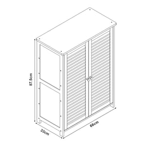 Skoskåp Klamp [en.casa]