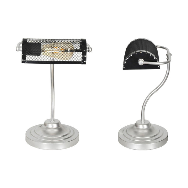 Bordslampa Ditton silver/svart [lux.pro]