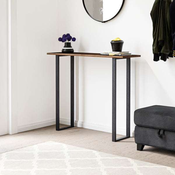 Bordsstativ Kauniainen set om 2 stål 87x27 cm [en.casa]