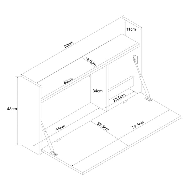 Vikbar skrivbord Rautalampi [en.casa]