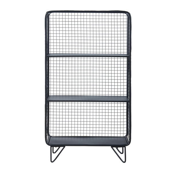 Stående hylla Volda metall 90x50x19 cm [en.casa]