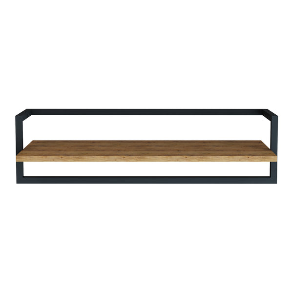 Väggklädhängare Evje 80x30x20cm träfärger/svart [en.casa]