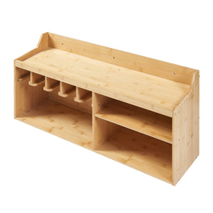 Verktygsorganisatör Gjemnes 86x25x45 cm bambu [en.casa]