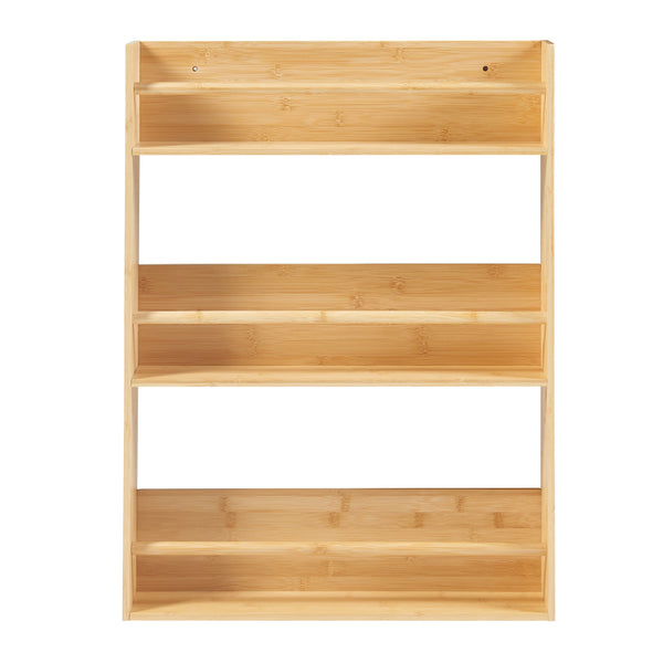 Vägghylla Hareid 80x60x12cm bambu [en.casa]