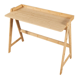 Skrivbord Härryda 107x47x81 cm bambu [en.casa]