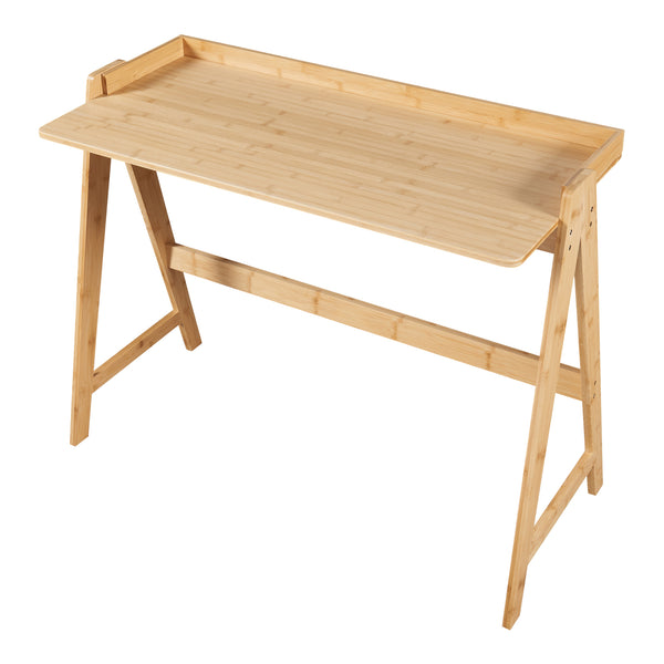 Skrivbord Härryda 107x47x81 cm bambu [en.casa]