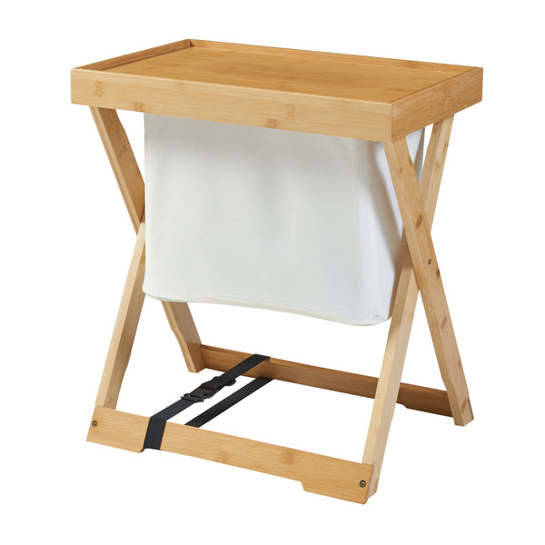 Hattfjelldal picknickbord 53x48x32cm bambu [en.casa]