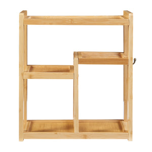 Badrumshylla Höör 42x37x17 cm bambu [en.casa]