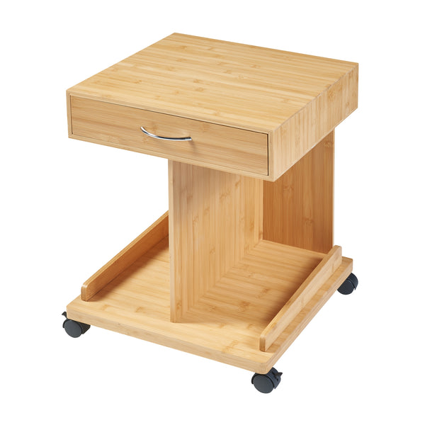 Jokkmokk rullbord 56,5x43x43 cm bambu [en.casa]