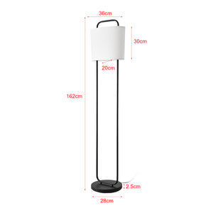 Golvlampa Meløy Svart/Vit [lux.pro]
