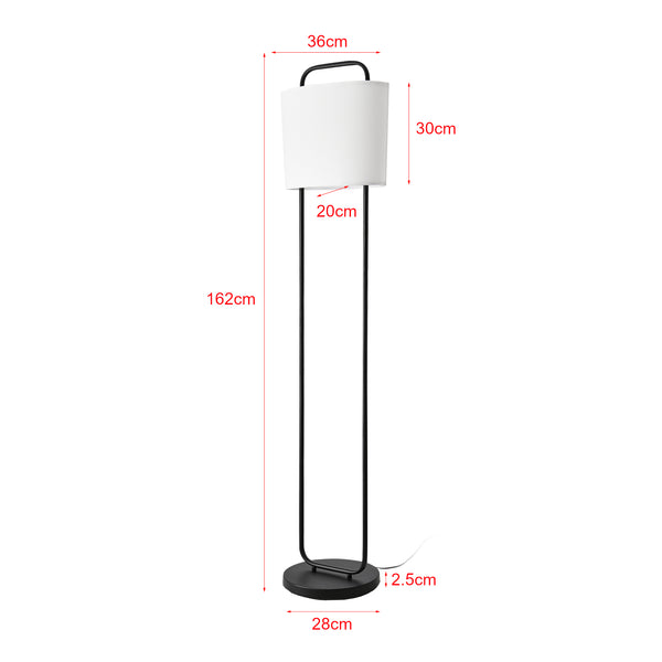 Golvlampa Meløy Svart/Vit [lux.pro]