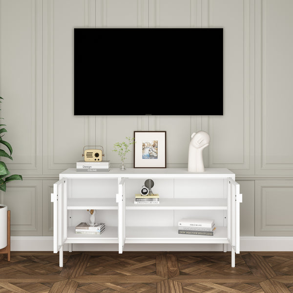 TV-bänk Castelli 114 x 40 x 60 cm stål [en.casa]