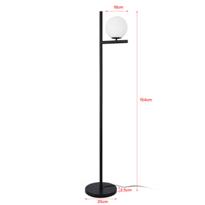 Golvlampa Aberdaron Ø18x154 cm glas [lux.pro] 