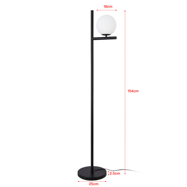 Golvlampa Aberdaron Ø18x154 cm glas [lux.pro] 