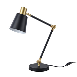 Abergele bordslampa svart / guldfärgad [lux.pro]