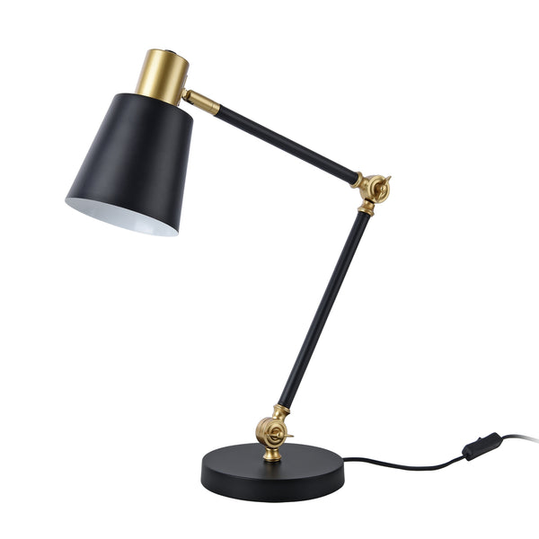 Abergele bordslampa svart / guldfärgad [lux.pro]
