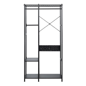 Klädhängare Brønnøy 182x90x46cm svart [en.casa]