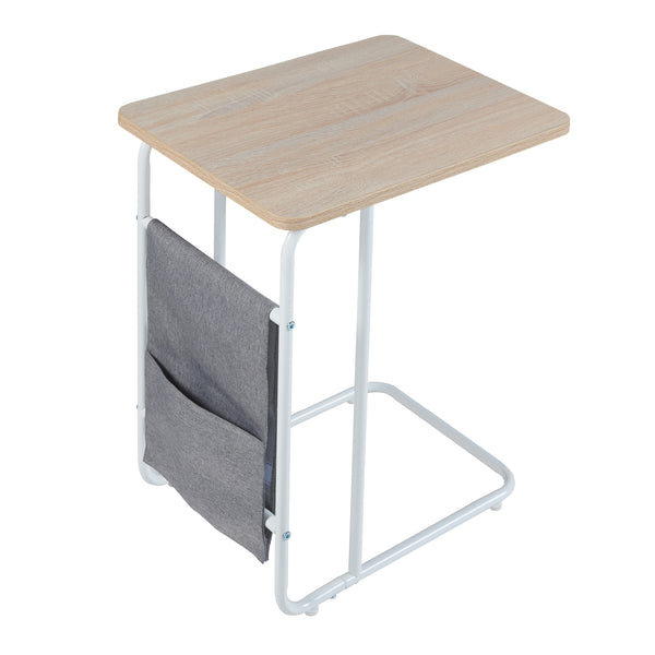 Laptopbord Dyrøy 56x48x37cm vit/ek [en.casa]