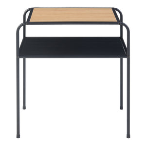 Sidobord Krødsherad 55x51x36cm svart/ek [en.casa]