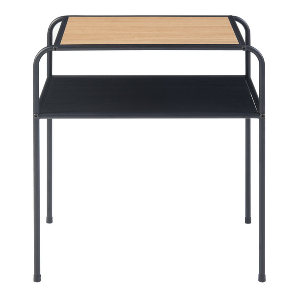 Sidobord Krødsherad 55x51x36cm svart/ek [en.casa]