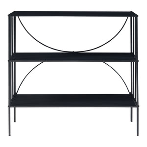 Konsolbord Baarn 65,5x70x32 cm svart [en.casa]