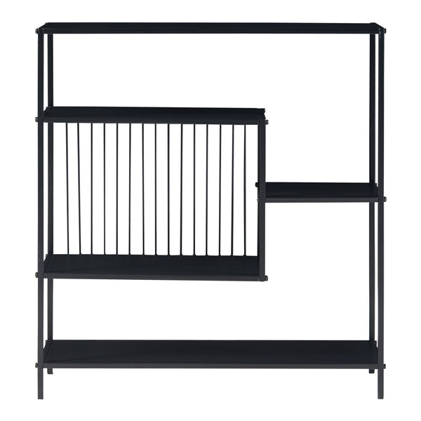 Konsolbord Beesel 655x60x20 cm svart [en.casa]