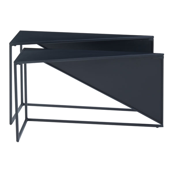 Sidobord Kungsör set om 2 metall [en.casa]