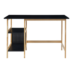 Skrivbord Dønna 120x60x75cm Svart/Träfärgat [en.casa]
