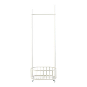 Rullbar klädhängare Risør stål vit [en.casa]