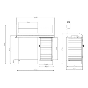 Planteringsbord Alessano granträ [casa.pro]