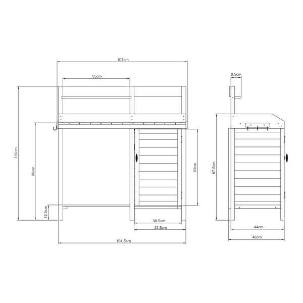 Planteringsbord Alessano granträ [casa.pro]