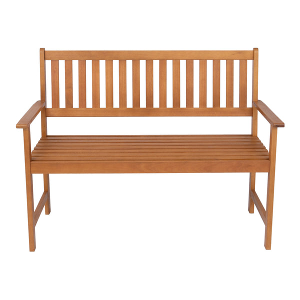 Trädgårdsbänk Canzano 120x58x90 cm eukalyptus [casa.pro] 
