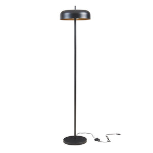 Golvlampa Barton 2-lågig Metall 159 cm Svart [lux.pro]