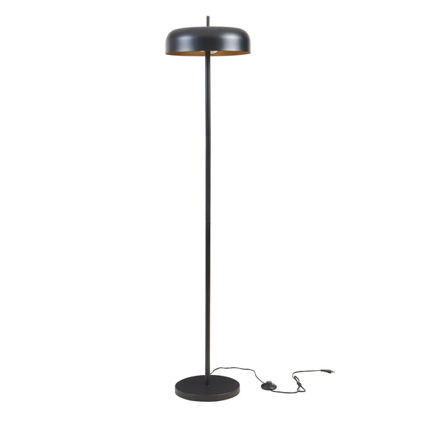 Golvlampa Barton 2-lågig Metall 159 cm Svart [lux.pro]
