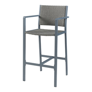 Utomhusstol 2-pack Avise Aluminium Mörkgrå [casa.pro]