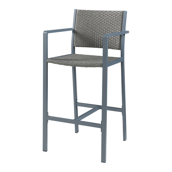 Utomhusstol 2-pack Avise Aluminium Mörkgrå [casa.pro]