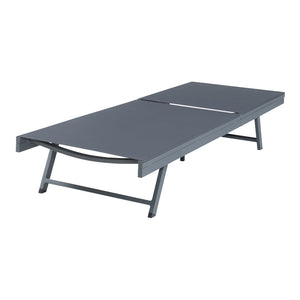 Solstol Baragiano 197x64x30 cm Mörkgrå [casa.pro]