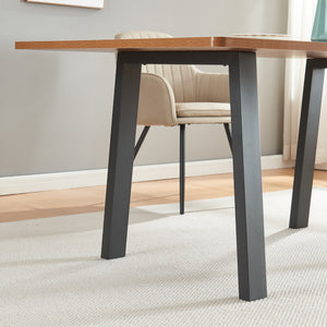 Bordställ 2-pack Kraftisried 72x70cm Svart [en.casa]