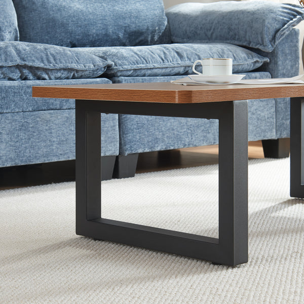 Bordställ 2-pack Lunderskov 35x50cm Svart [en.casa]