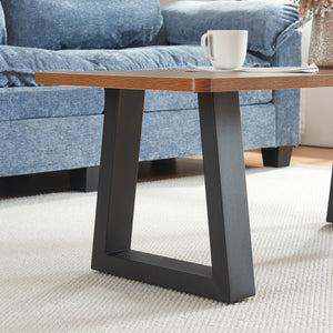 Bordställ 2-pack Marstal 42x40cm Svart [en.casa]