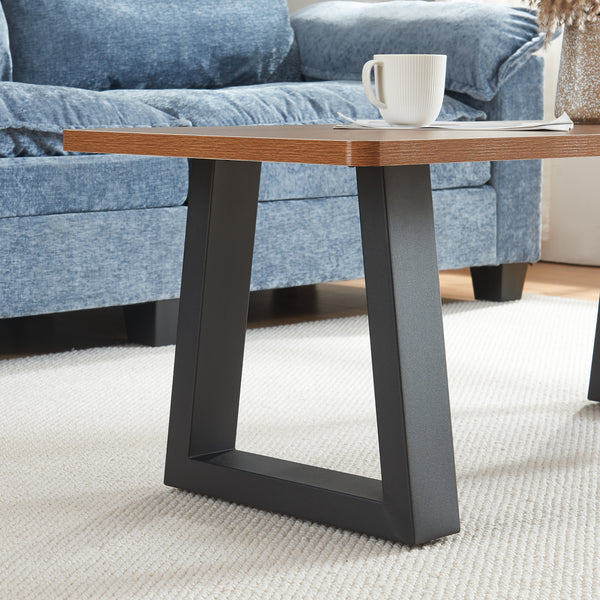 Bordställ 2-pack Marstal 42x40cm Svart [en.casa]