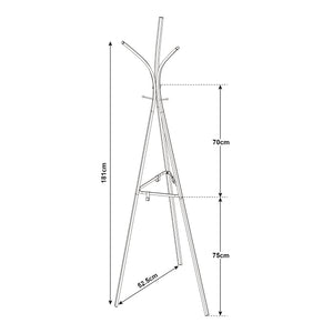 Garderobsställ Vevelstad 181x52,5x52,5 cm stål [en.casa]