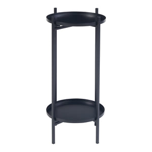 Växtställ Tuusula 3-pack Metall Svart [en.casa]