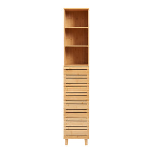 Högskåp Epind 180x33x30 cm Bambus [en.casa]