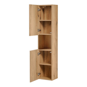 Högskåp Skelbolu 140x30x25 cm Eklook [en.casa]