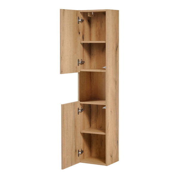 Högskåp Skelbolu 140x30x25 cm Eklook [en.casa]